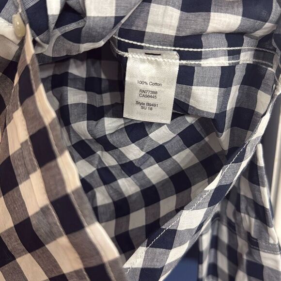 J. Crew Gingham Button Up Signature Fit Shirt Size S - Picture 3 of 5